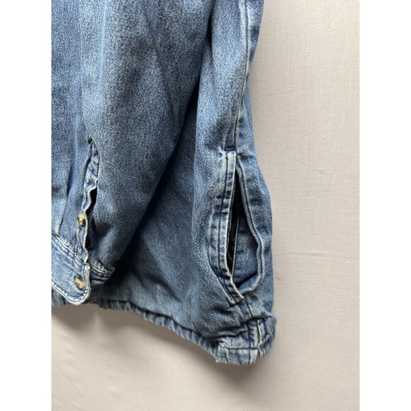Vtg 90’s Cherokee Chore Jacket Flannel Lined Men’s Size Large Work Outdoor - Picture 7 of 12